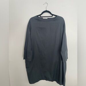 Black Crane Black Painters Dress